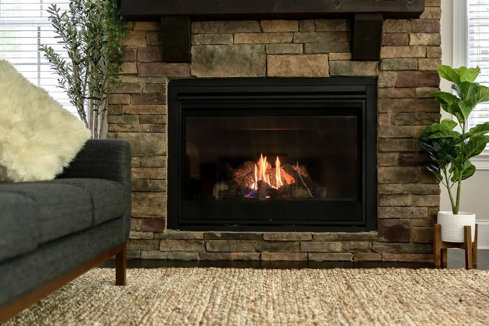 ventless gas fireplace